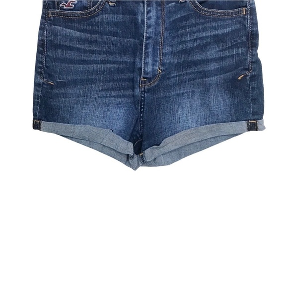 Hollister Blue Jean Denim Shorts Size 0 / W24 - Picture 3 of 10